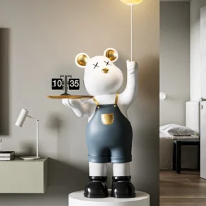 Premium Bear Statue with Lamp Premium Bear Statue with Lamp