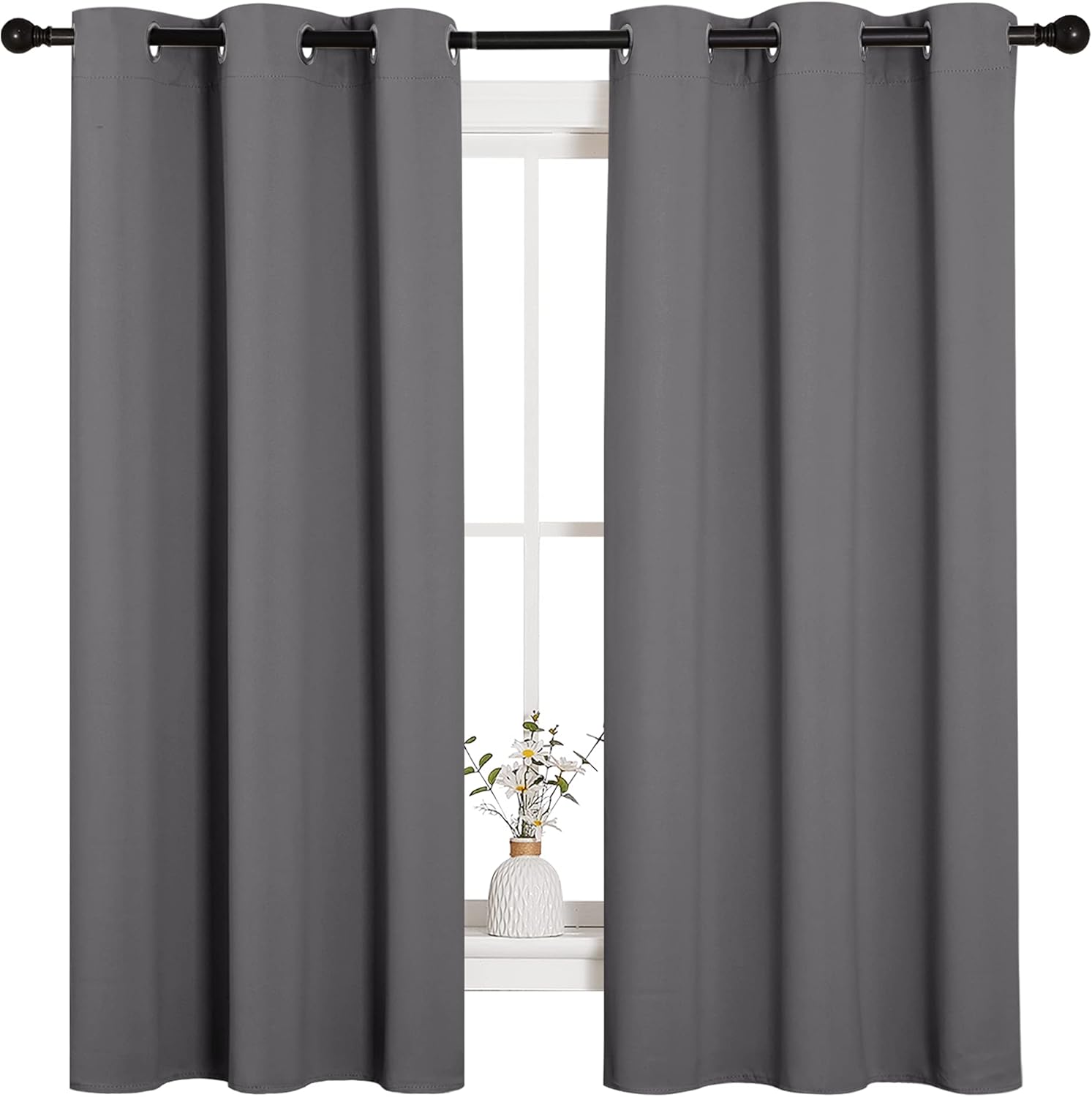 NICETOWN Thermal Insulated Grommet Blackout Curtains for Bedroom
