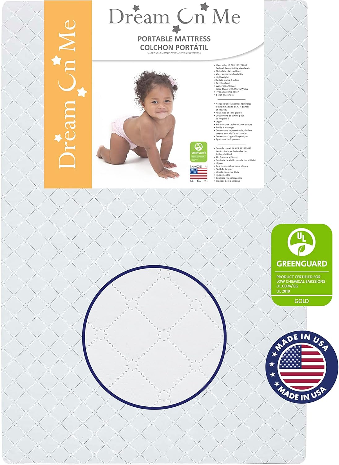 Holly 3” Fiber Baby Crib Mattress